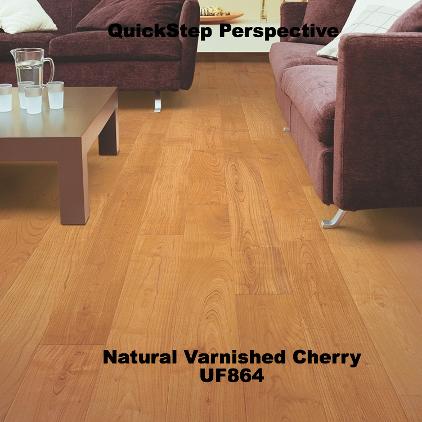 NATURAL VARNISHED CHERRY PERSPECTIVE | UF864 QuickStep Laminate Flooring Oxford JJP Flooring